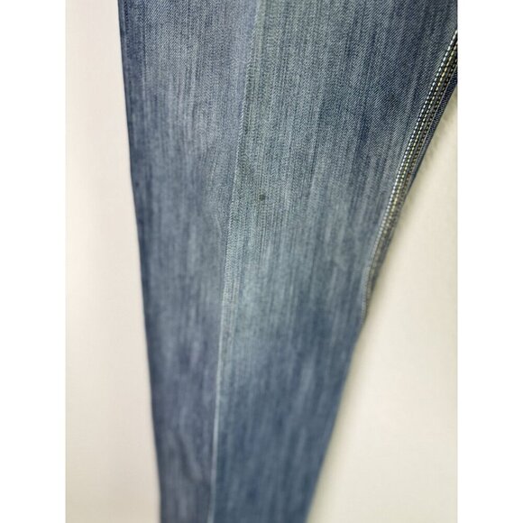 Levis 514 Jeans Men 36 X 30 Blue Slim Straight Droit Medium Wash Flap Pockets - Picture 4 of 12